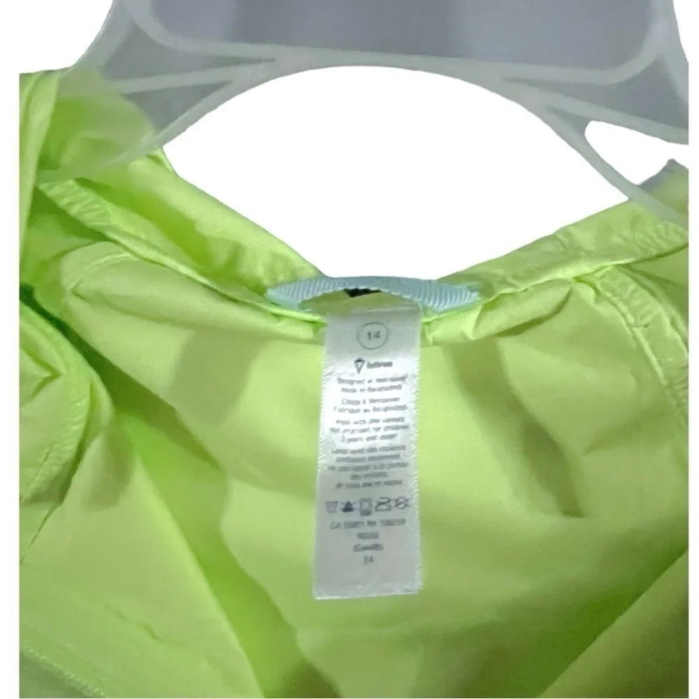 EUC ivivva Neon Green Jacket Sz 14